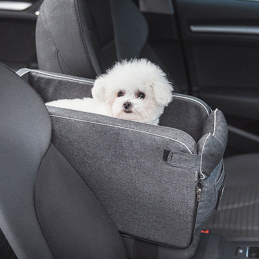 Suede Square Lookout Console Pet Car Seat - News Pet Shop