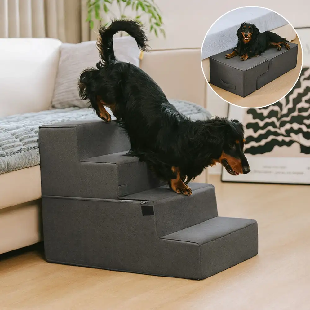 All-in-One Convertible Dog Stairs - Comfortable Joint Support - News Pet Shop