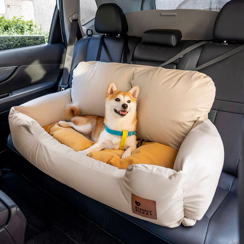 Travel Bolster Safety Medium Large Dog Car Back Seat Beds - News Pet Shop