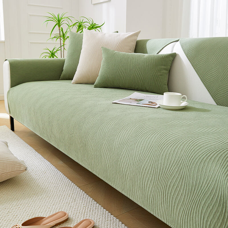 Wood Grain Texture Soft Chenille Anti-scratch Couch Cover - News Pet Shop