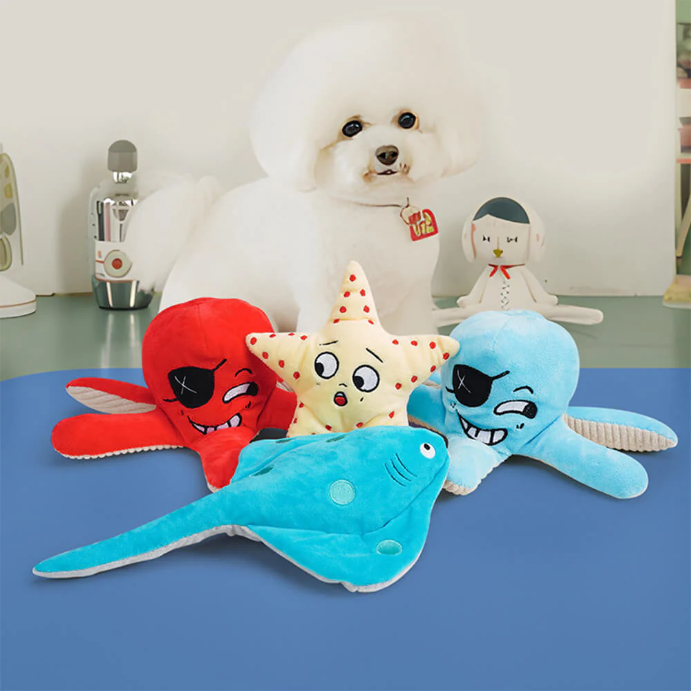 Chew-Resistant Squeaky Dog Toy - Ocean World - News Pet Shop