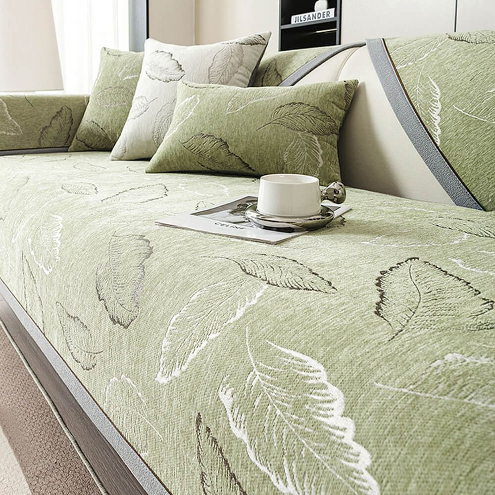 Premium Leaf Texture Chenille Non-Slip Anti-Scratch Couch Cover - News Pet Shop
