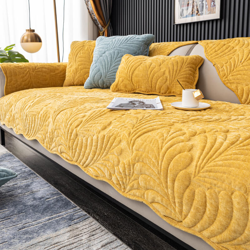 Leaf Cotton Mat Anti-scratch Protective Couch Cover - News Pet Shop