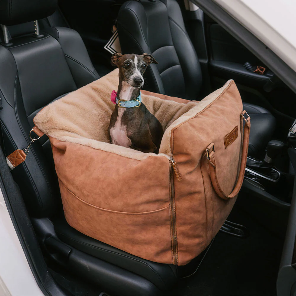 Large Fluffy Warmth Safe Non-Slip Dog Carrier Booster Car Seat- Ride and Rover - News Pet Shop