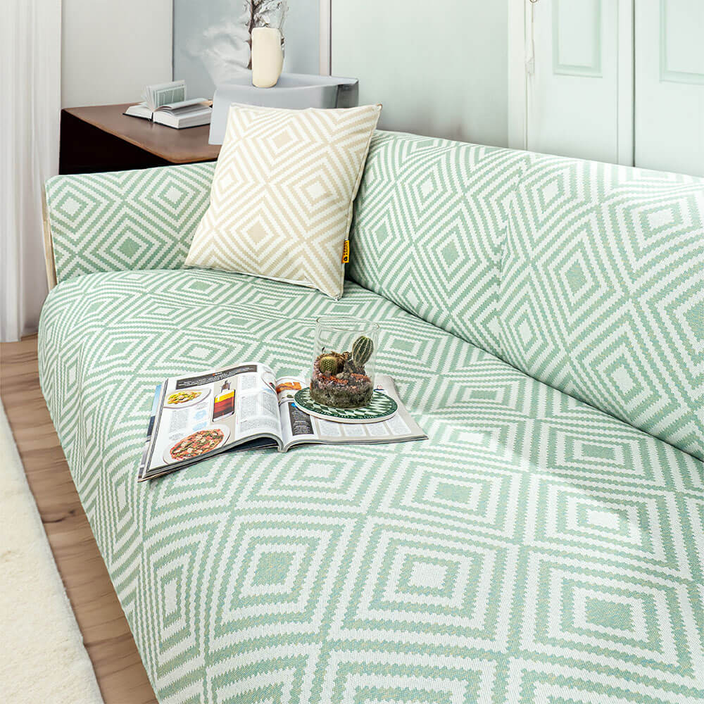 Ice Silk Cooling Geometric Couch Cover Antimicrobial Protection - News Pet Shop