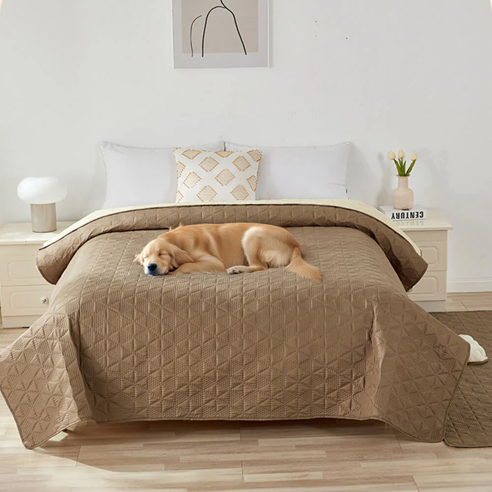 Waterproof Non-Slip Geometric Embossed Multi-Purpose Pet Mat Mattress Protector - News Pet Shop