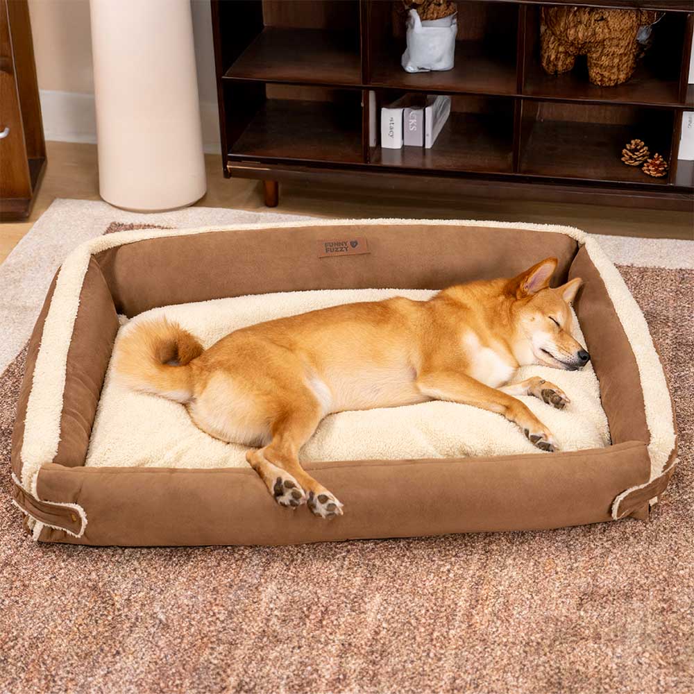 Stylish Expandable Ergonomic Calming Dog Bed - Tranquil Paws - News Pet Shop