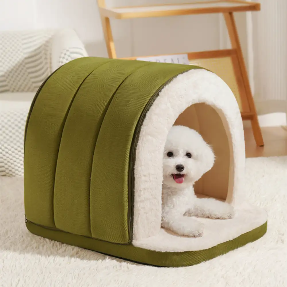Cave-Style Warm Deep Sleeping Snug Cat Cave Dog House - News Pet Shop