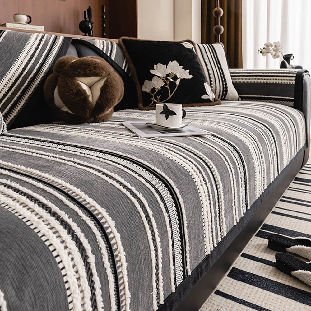 Vintage Jacquard All-Season Chenille Non-Slip Couch Cover - News Pet Shop