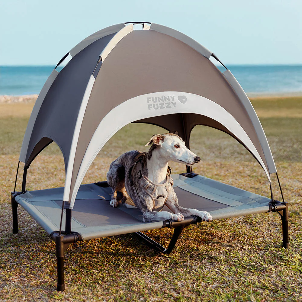 Multi-Functional Breathable Cooling Elevated Dog Bed with Canopy - PawAir - News Pet Shop