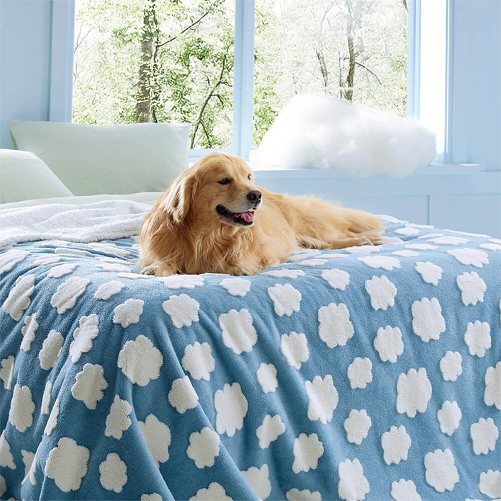 Cloud Flocked Waterproof Multi-Functional Sherpa Dog Blanket - News Pet Shop