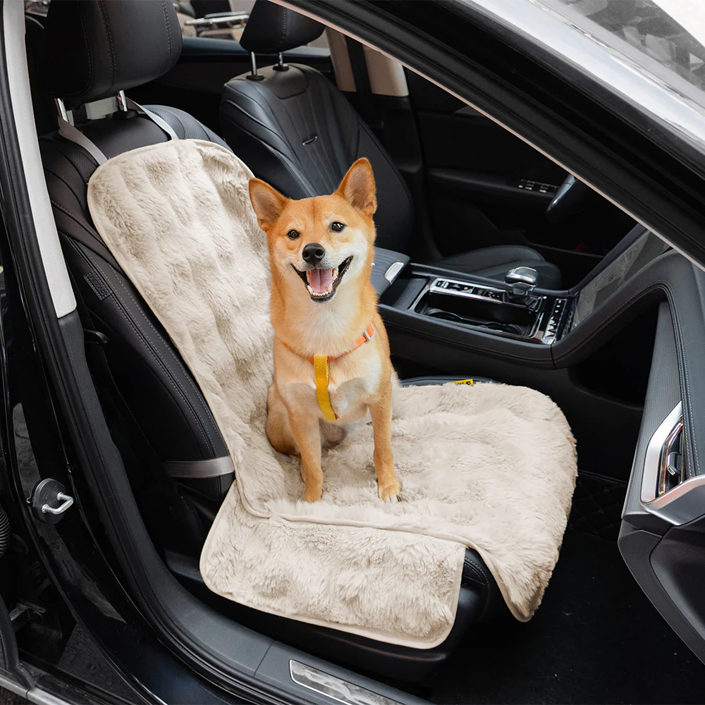 Fluffy Cozy Calming Pet Blanket Car Seat Protector Cover- Surestep - News Pet Shop