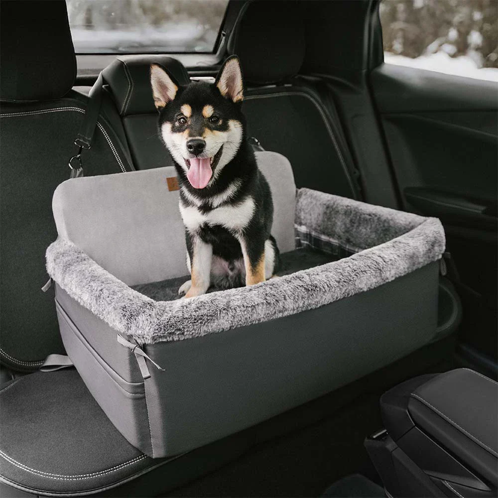 Travel Safety All-Season Bolster Dog Car Seat Bed - BaseCamp - News Pet Shop