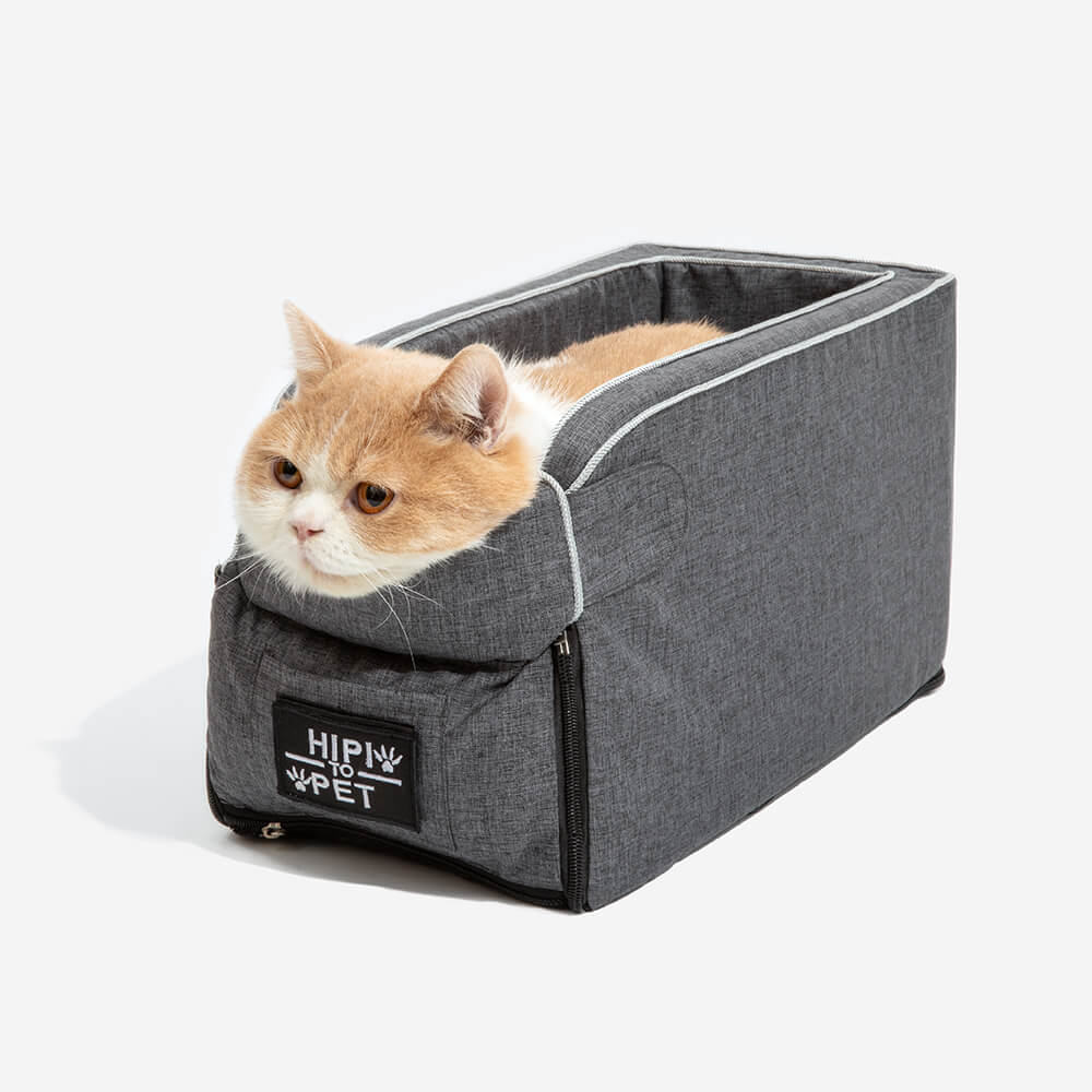 Suede Square Lookout Console Pet Car Seat - News Pet Shop