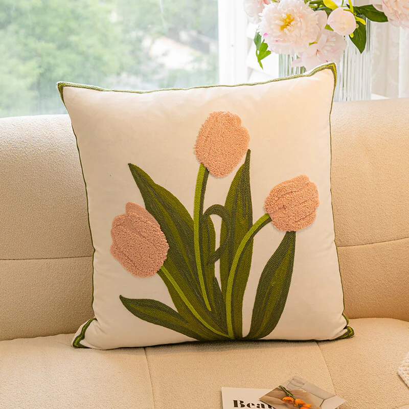 Tulip Sunflower Bouquet Home Decor Sofa Pillow - News Pet Shop