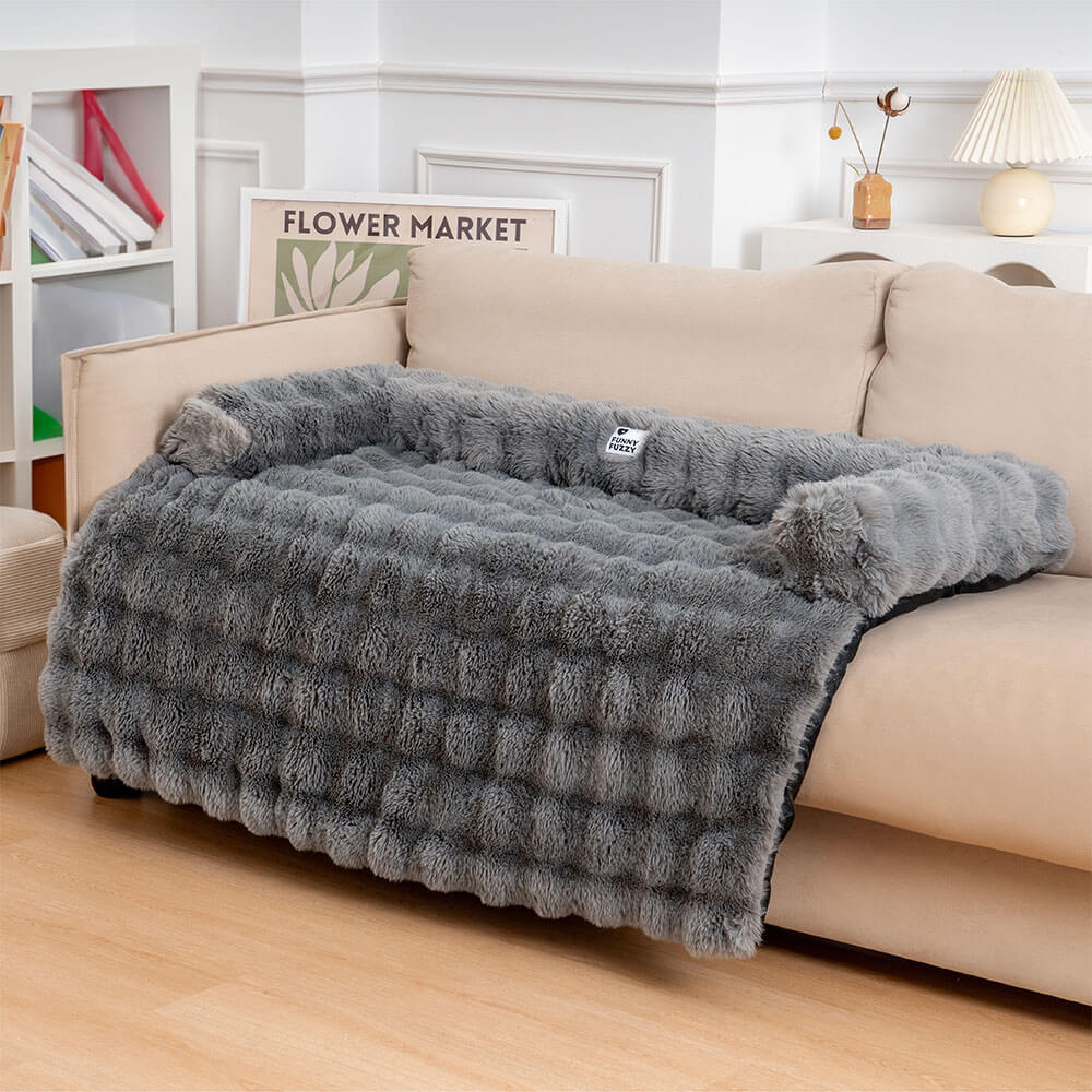 Fluffy Fuzzy Calming Dog Bed Sofa Protector Pet Mat - News Pet Shop