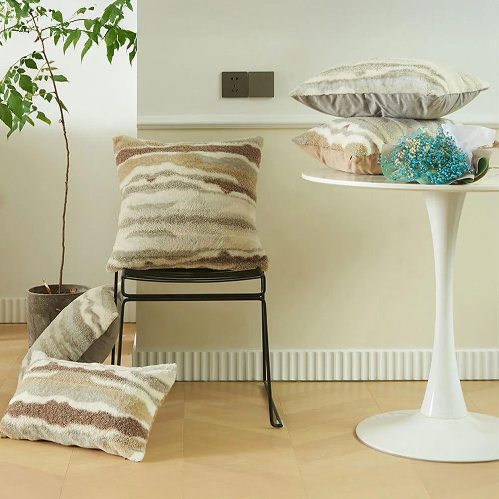 Plush Textured Modern Decorative Throw Sofa Pillow Cushion - News Pet Shop