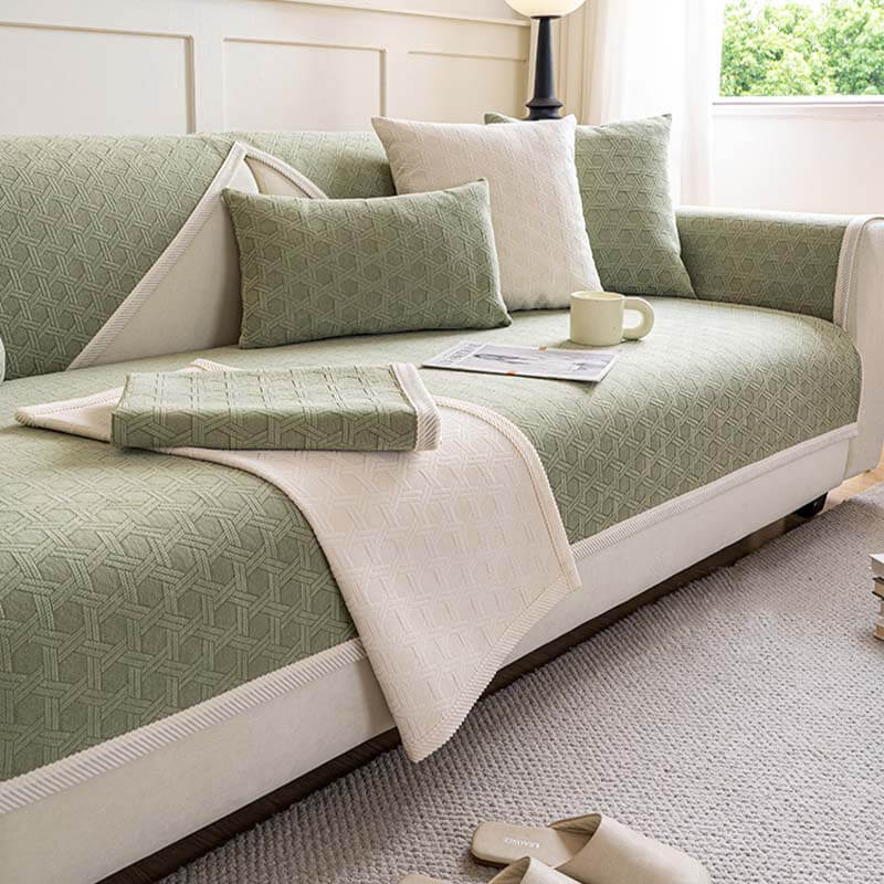 Jacquard Chenille Fabric Water-resistant & Oil-proof Couch Cover - News Pet Shop