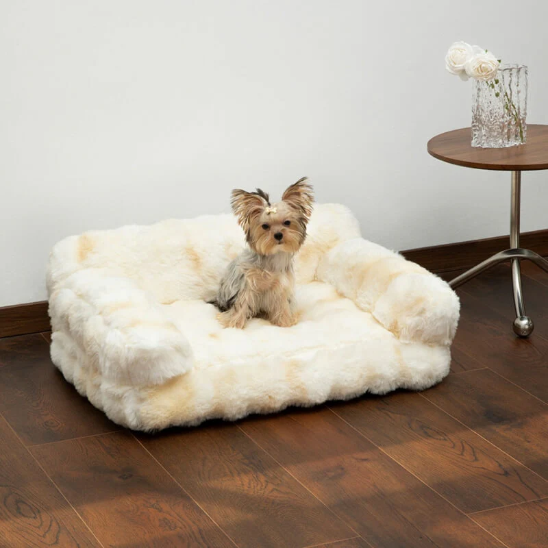 Fluffy Plush Thickened Cozy Pet Calming Bed Dog Cat Sofa Bed - News Pet Shop