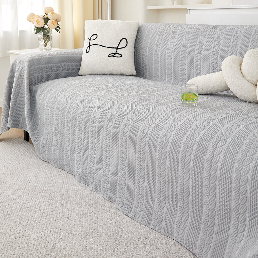 Wheat Pattern Textured Cooling Ice Silk Anti-Slip Couch Cover - News Pet Shop