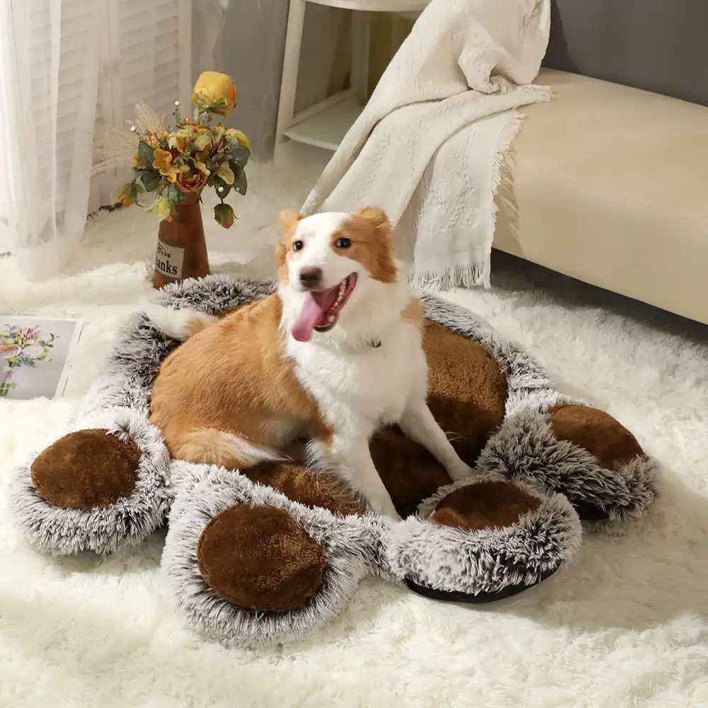 Bear Paw Plush Fluffy Comfortable Large Space Pet Mat Dog Mat - News Pet Shop