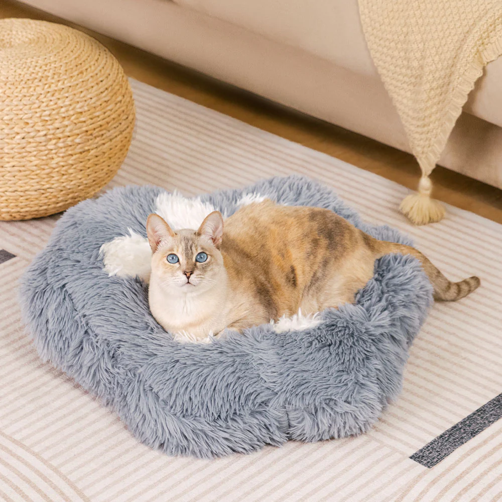 Washable Fluffy Non-Slip Cozy Cat Bed-Paw Spot - News Pet Shop