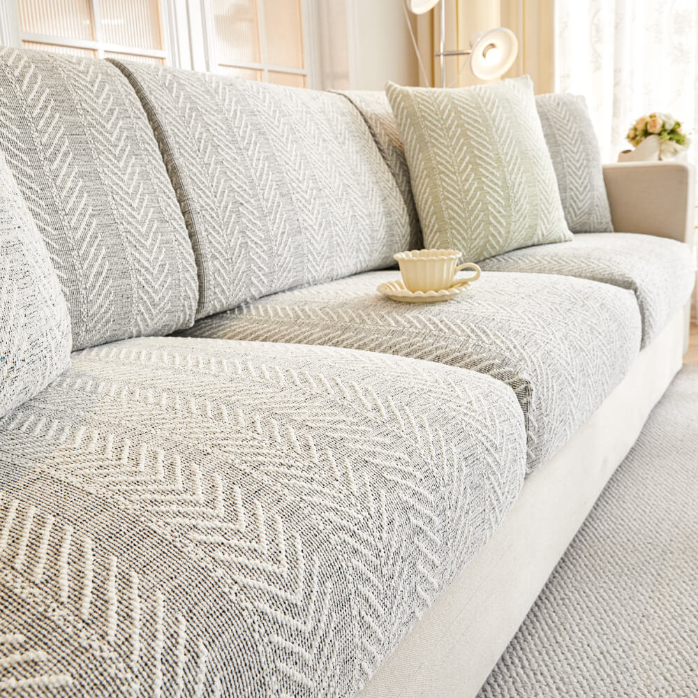 Herringbone Chenille Anti-Slip Magic Couch Cover - News Pet Shop