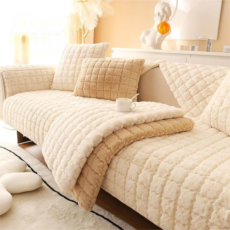 Biscuit Plush Soft Non-Slip Couch Cover - News Pet Shop