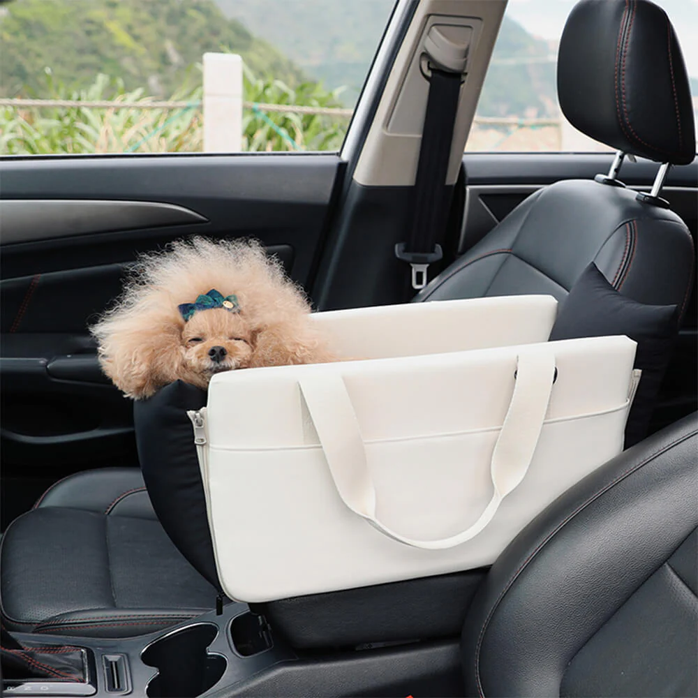 Color-Block Soft Waterproof Portable Car Console Pet Travel Carrier - News Pet Shop