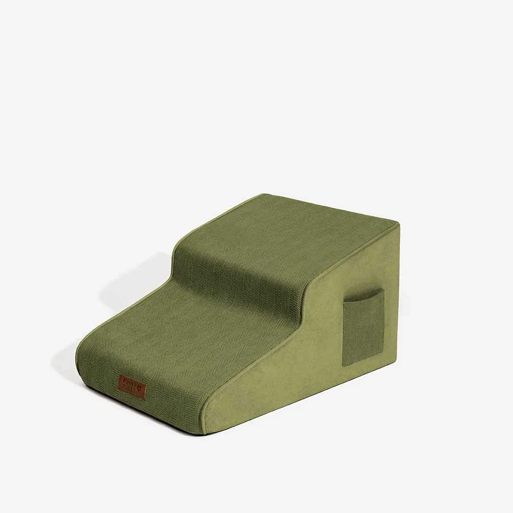 Chenille Extra Wide Non-Slip Removable Sponge Pet Stairs - SafeRamp - News Pet Shop