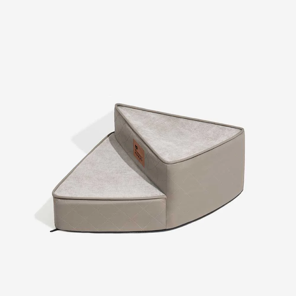 Luxe Water-repellent Faux Leather Removable Spiral Pet Stairs - StepEase - News Pet Shop