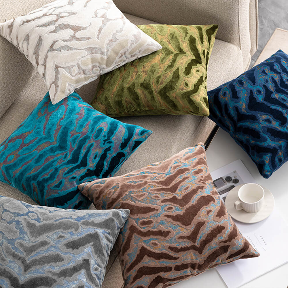 Luxury Jacquard Cut Velvet Home Sofa Pillow - News Pet Shop