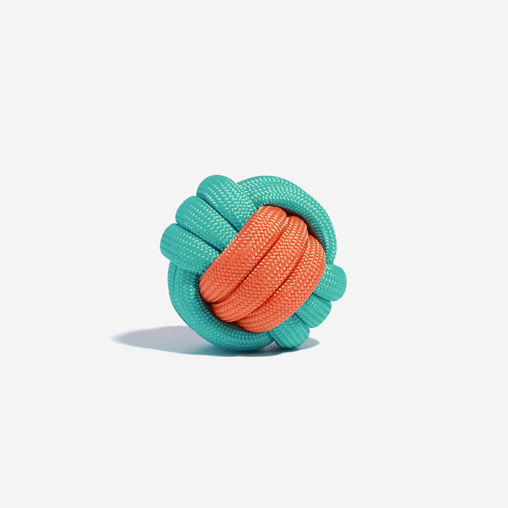 Knots Ball Throwing Dog Toy - Color Clash - News Pet Shop