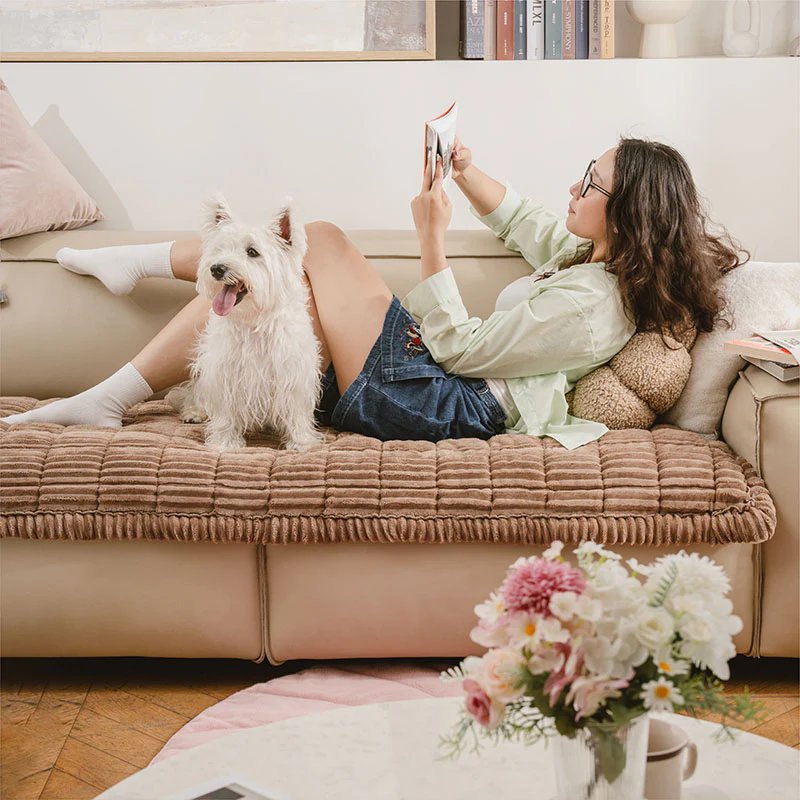 Make Waffle Biscuit Couch Cover  C Cozy Soft Flannel & Breathable Pet Mat - News Pet Shop