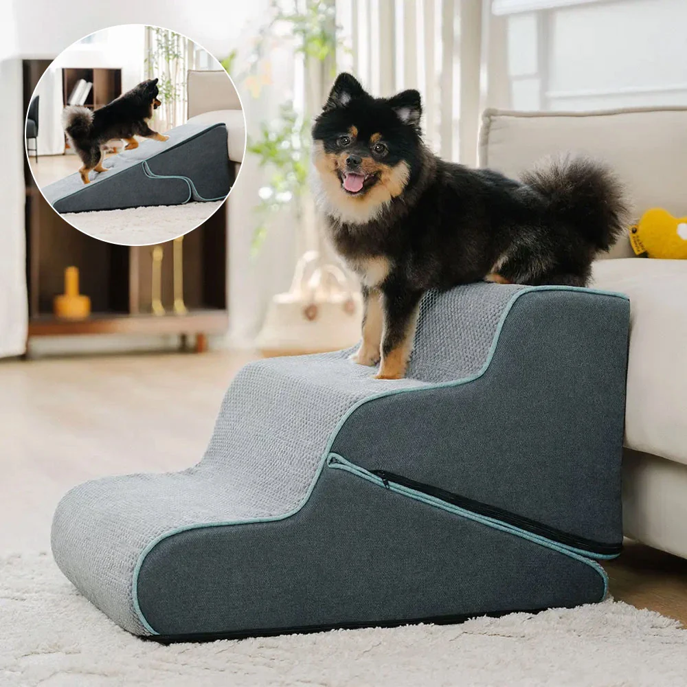 Multifunctional 2-in-1 Foldable Dog Stairs with Ramp Mode - News Pet Shop