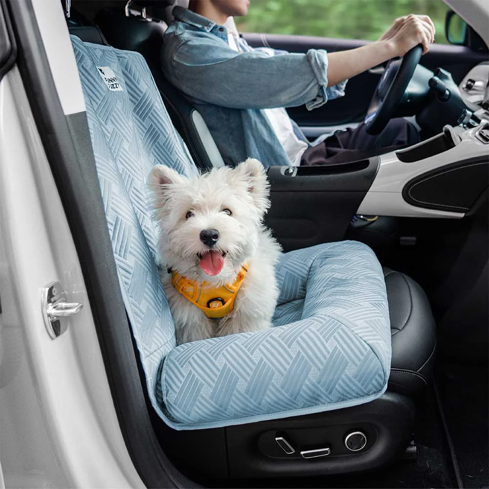 Cooling Travel Bolster Safety Back Seat Large Dog Car Seat Bed - Chill Rover - News Pet Shop