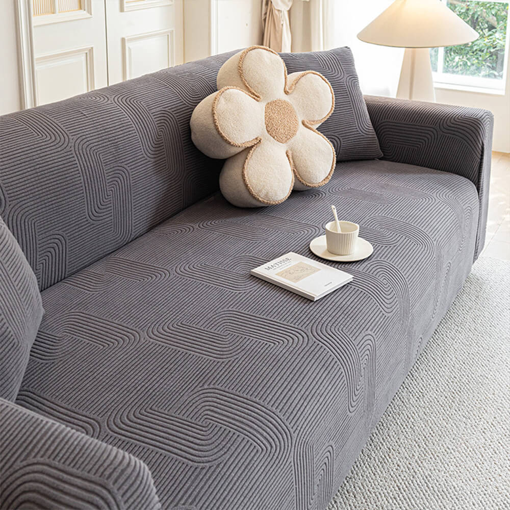 All-Seasons Polar Fleece Elastic Full Wrap Anti-Scratch Couch Cover - News Pet Shop