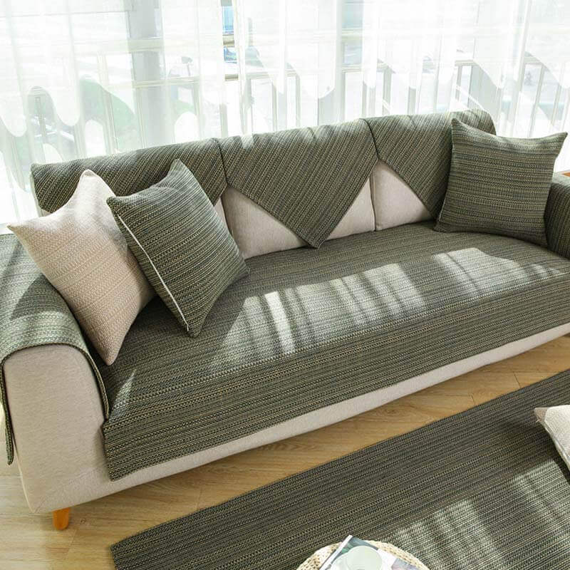 Nature Linen Handwoven Anti-scratch Couch Cover - News Pet Shop