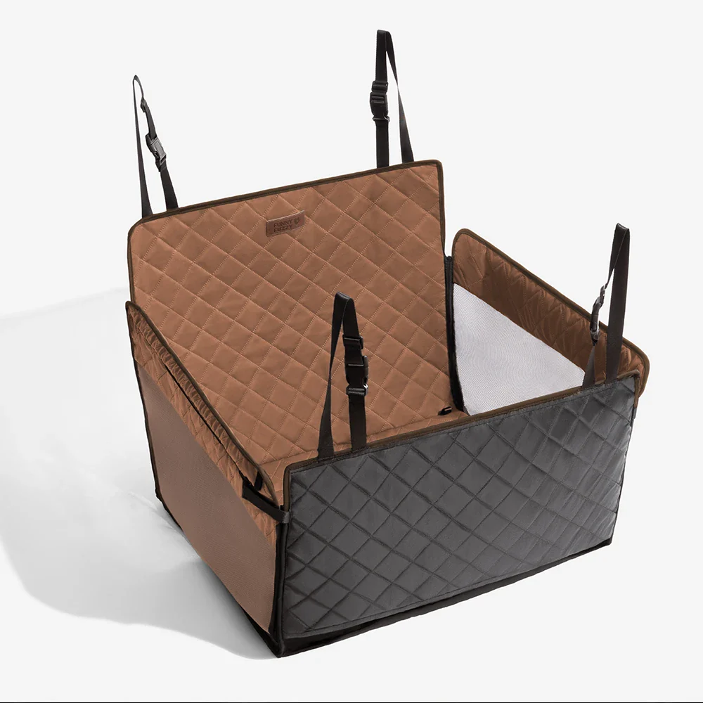 Premium Faux Leather Water-repellent Hammock Dog Car Seat Cover - RideProtector - News Pet Shop