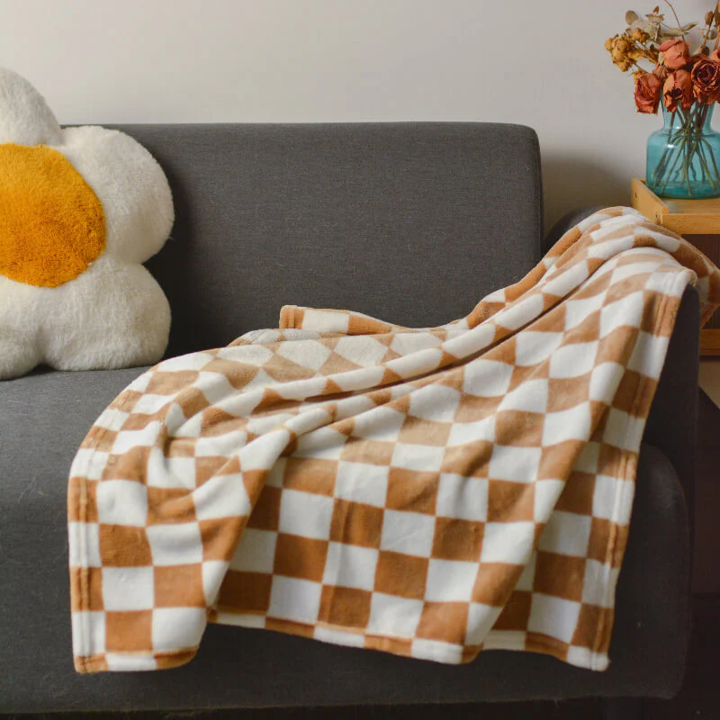 Stylish Chequered Flannel Pet Blanket Dog & Cat Blanket - News Pet Shop