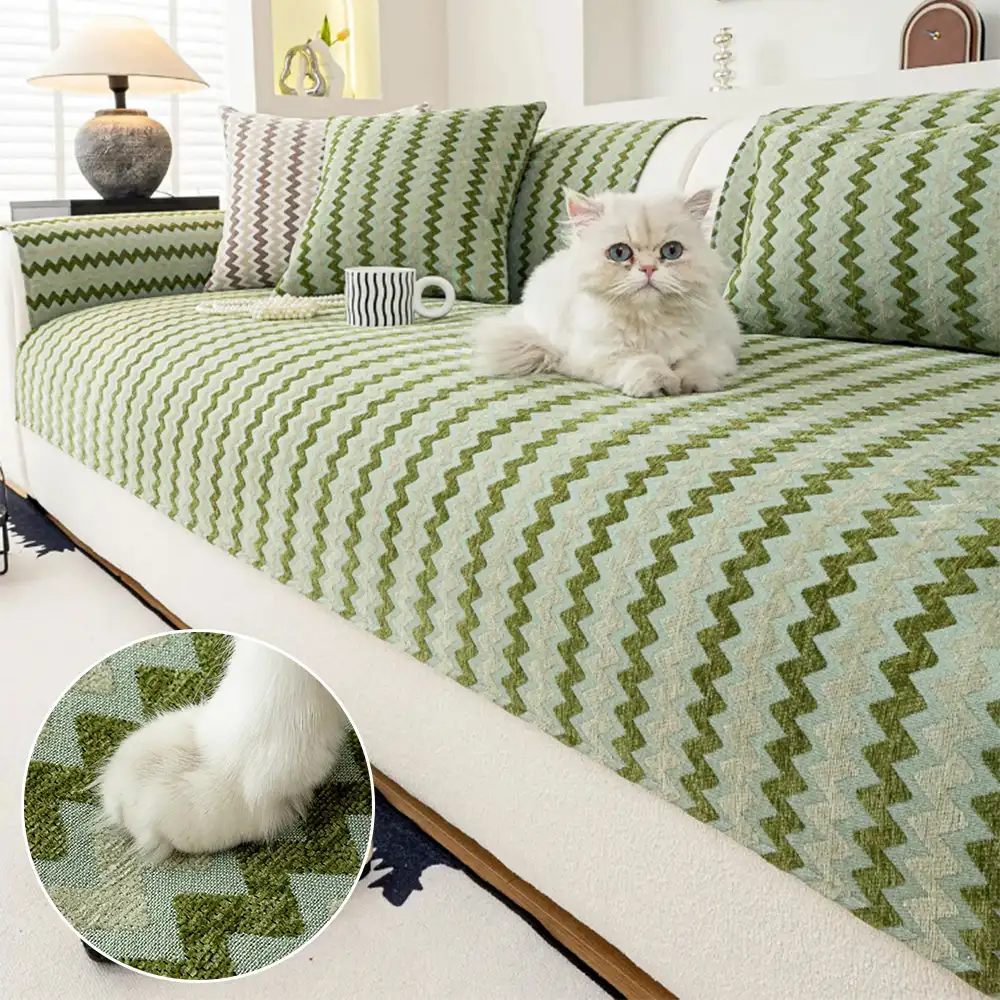 Chenille Art Corrugated Breathable Non-slip Couch Cover - News Pet Shop
