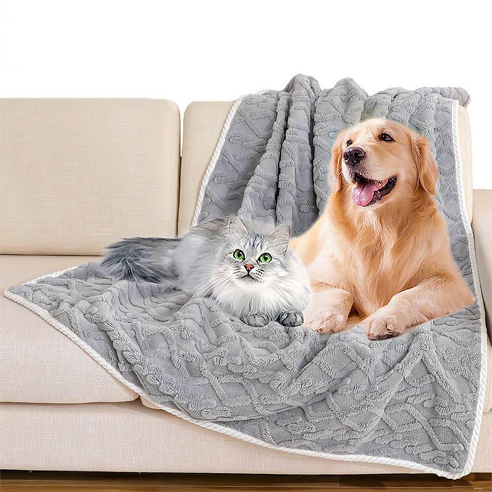 Luxurious Waterproof Soft Warm Polar Fleece Dog Blanket - News Pet Shop