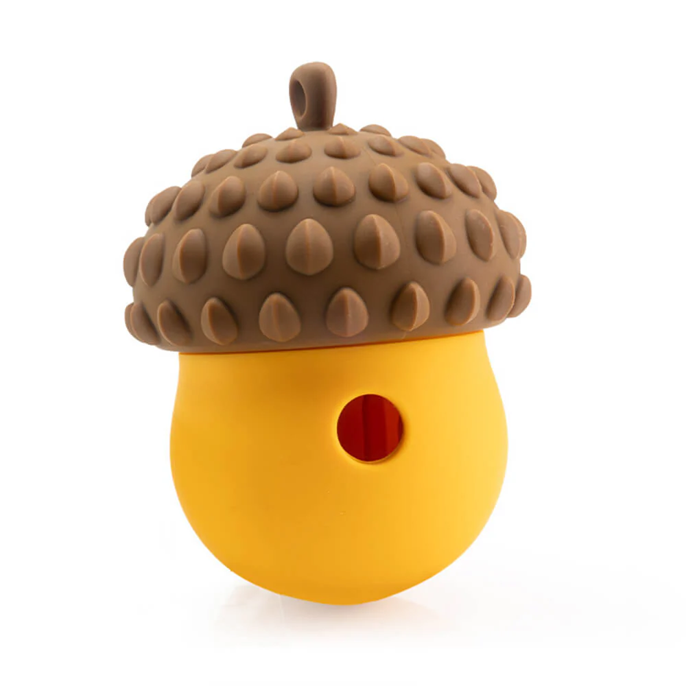 Pinecone Shape Interactive Leaking Food Ball Slow Feeder Dog Toy - News Pet Shop
