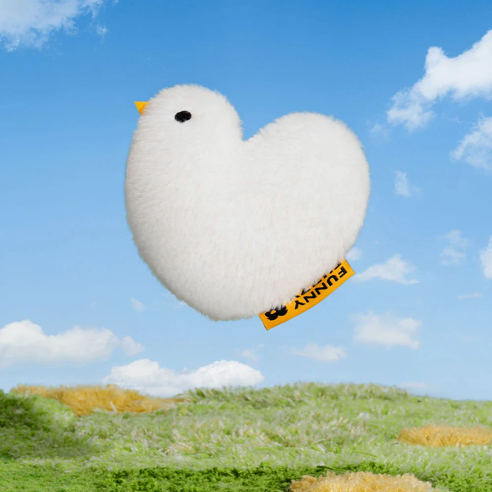 FUNNYFUZZY Peace Dove Plush Squeaky Dog Toy - News Pet Shop