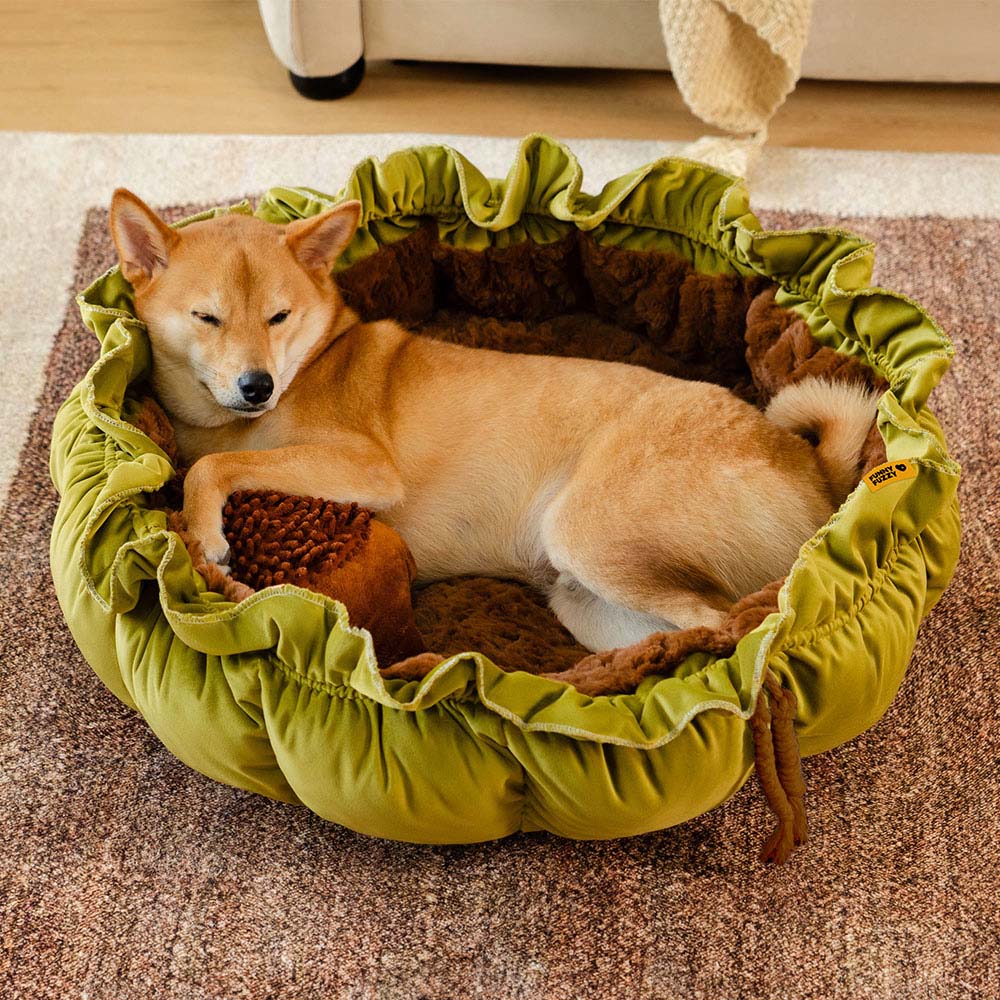 Nature-Inspired Adjustable Calming Dog Bed - Plush Nest - News Pet Shop