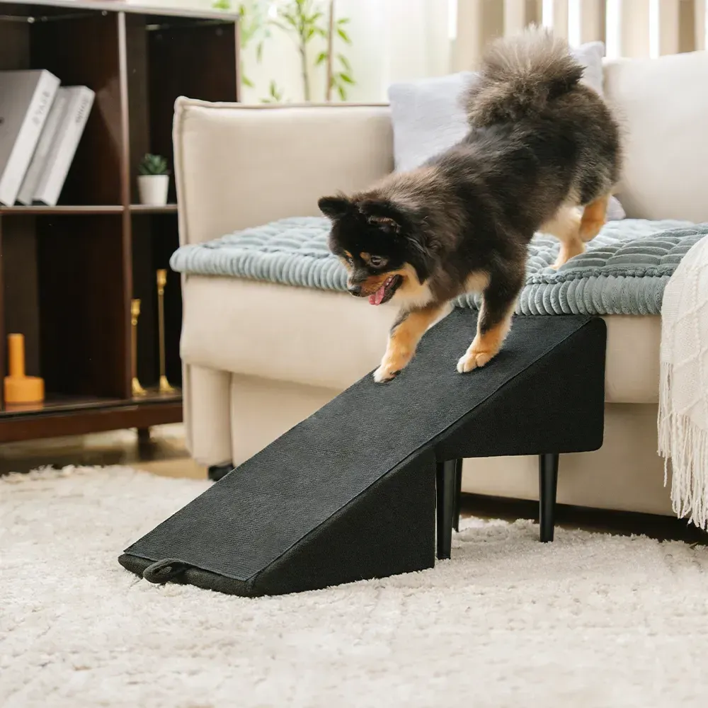 2-in-1 Convertible Wooden Home Step Stool Dog Ramp Stairs - News Pet Shop