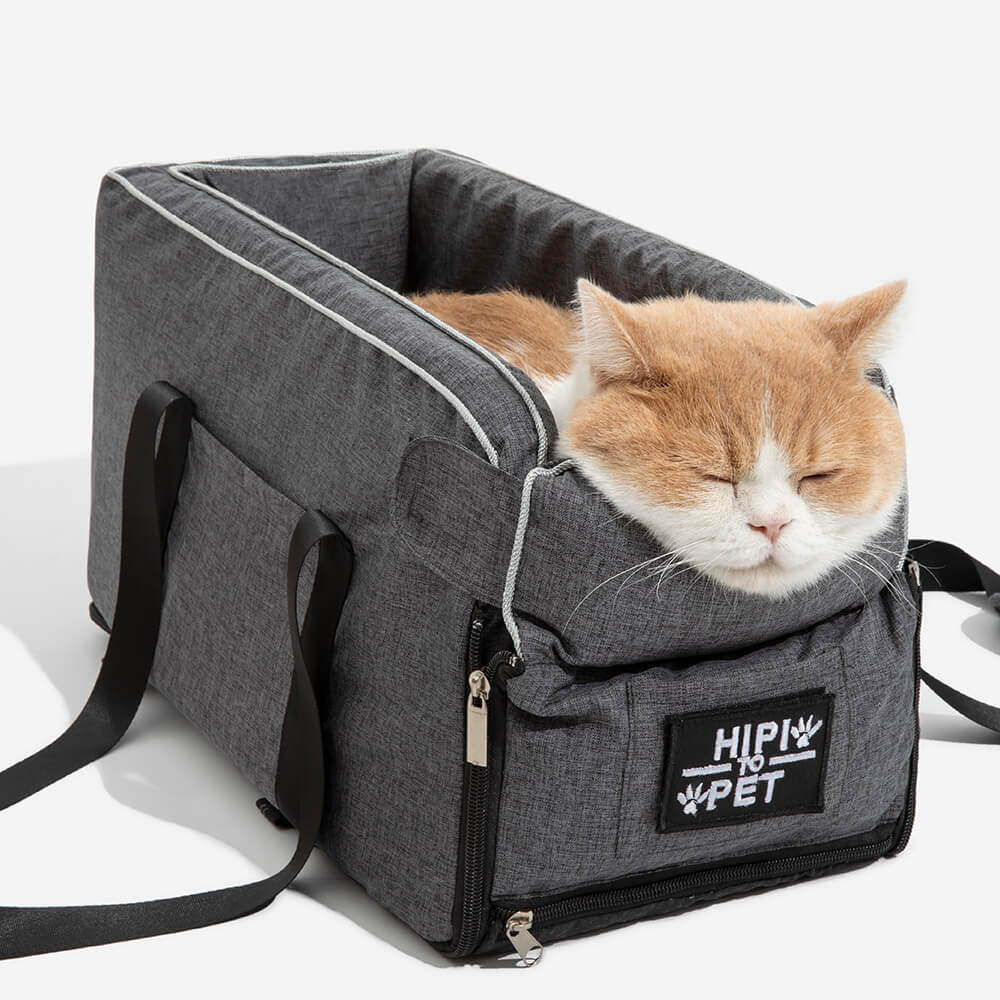 Portable Suede Lookout Console Pet Car Seat - News Pet Shop