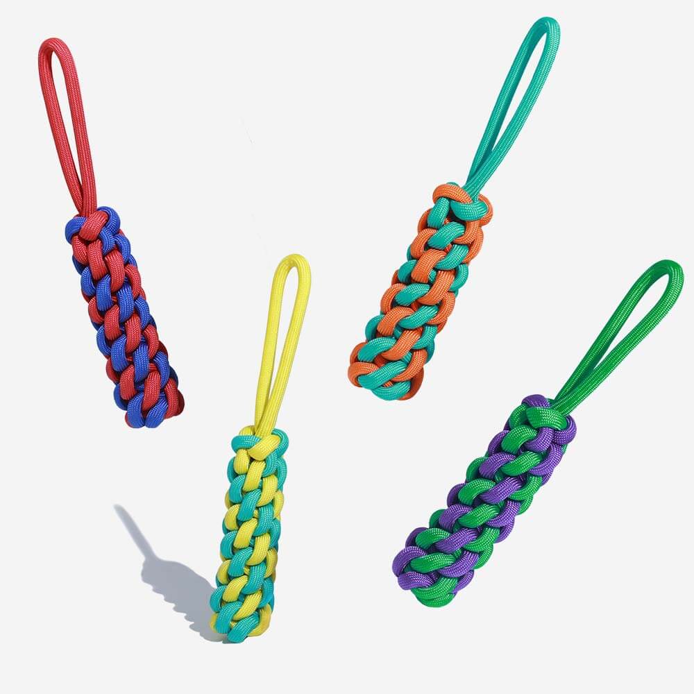 Braided Rope Stick Tug Dog Toy - Color Clash - News Pet Shop