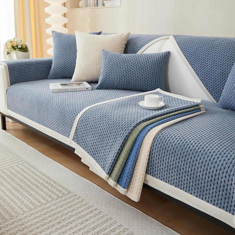 Wheat Ears Pattern Chenille Anti-Scratch Couch Cover - News Pet Shop