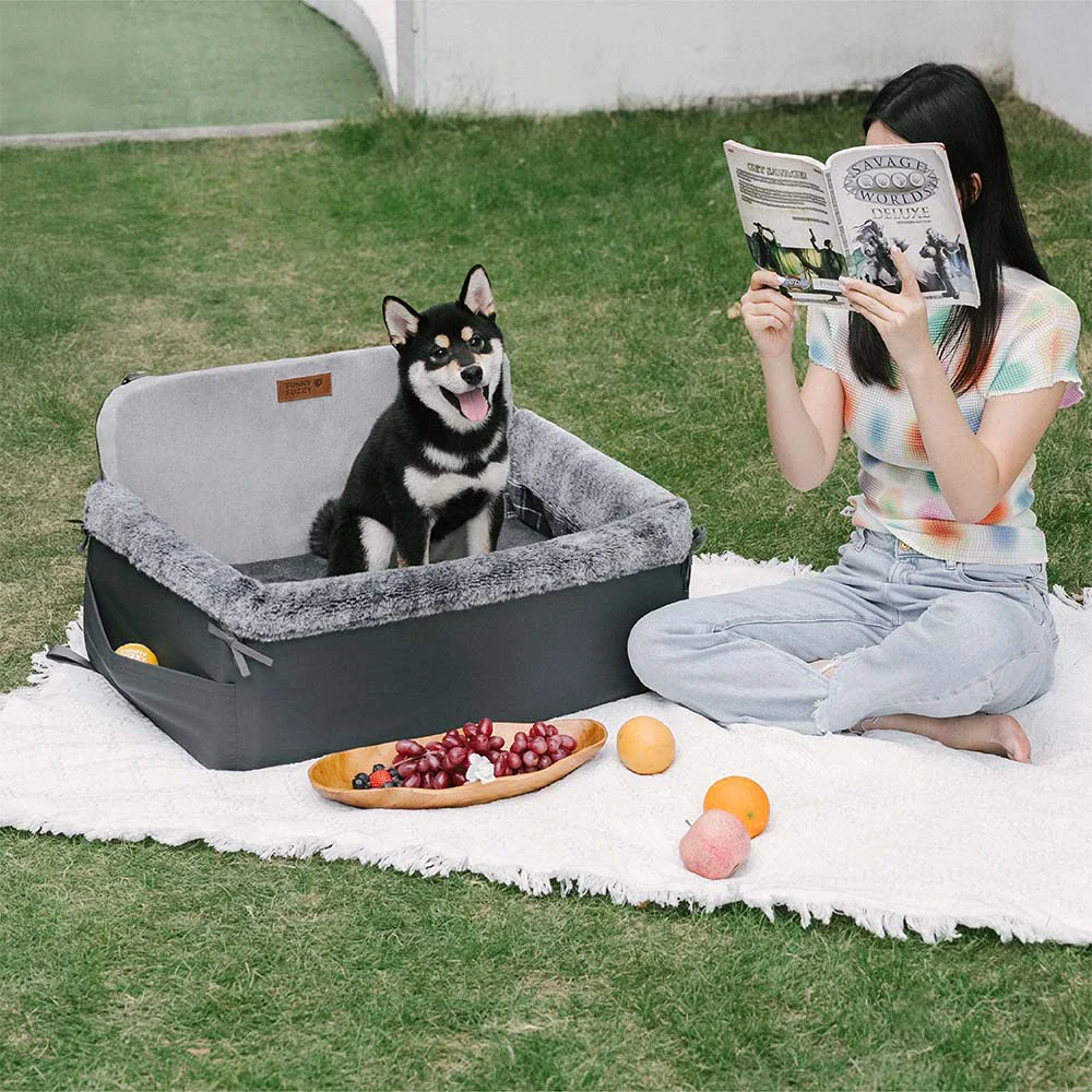 Travel Safety All-Season Bolster Dog Car Seat Bed - BaseCamp - News Pet Shop